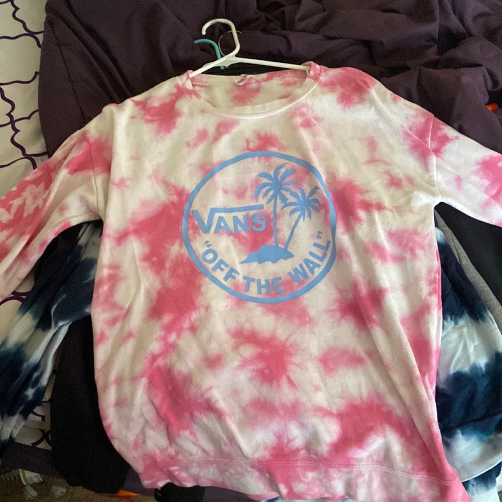 vans long sleeve tie dye